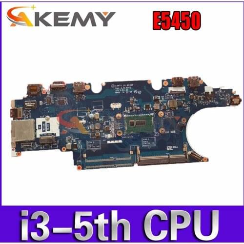 Akemy ZAM70 LA-A902P FOR Dell latitude E5450 Laptop Motherboard i3-5010U CN-0JJ64Y JJ64Y Mainboard 100% tested