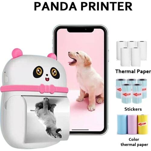 Mini Bluetooth Photo Thermal Printer Cartoon Portable Mobile Note Printer 57mm 2inch Peripage Photo Printer for Android Phone