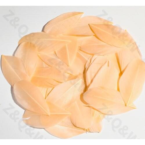 Natural 5-10CM goose feather floating head dyed champagne color100 to1000PCS DIY jewelry dream catcher birthday gift accessories