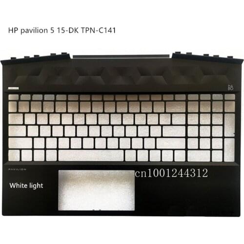 New Original For HP pavilion 5 15-DK TPN-C141 Palmrest Upper Case Keyboard Bezel Cover White light