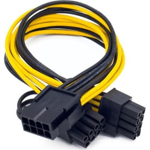 EPS CPU 12V 8 Pin To Dual 8 (6 2) Pin PCIE Adapter Power Adapter Power Supply Extension 30cm Cable Cable Cable Card Mining V2R3