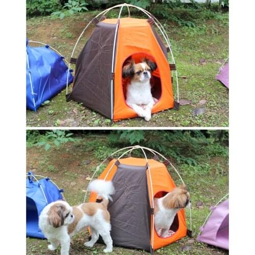 Portable Pet Dog Tent Outdoor Travel Kennel Cat Folding Tent Dog Camping Fence Rainproof Sunscreen Pet House Travel Carrier G5