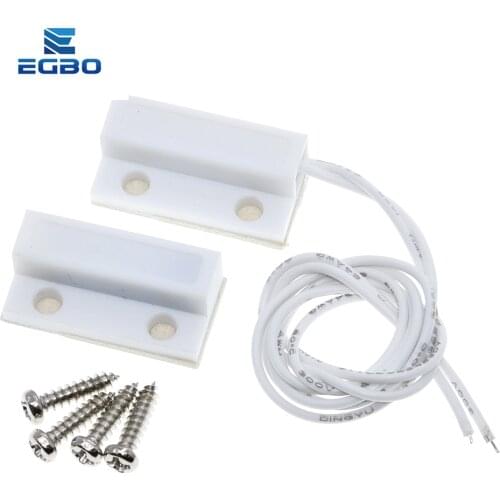1PCS egbo MC-38 MC38 Wired Door Window Sensor 30mm Wire Lengthen Randomly Magnetic Switch Home Alarm System for arduino