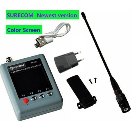 NEW version SURECOM SF103 DMR Analog Portable Frequency Counter Meter TCXO DMR mobile radio Digital Signal Tester 2MHz -2800MHz