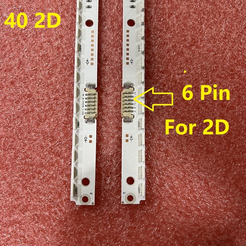 2pcs LED backlight strip for Samsung UE40ES5507 UE40ES6710U UE40ES5500 UA40ES6100 UE40ES6800 UE40ES5507 UE40ES6710 UE40ES5500K