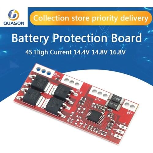 Smart Electronics 4S 30A High Current Li-ion Lithium Battery 18650 Charger Protection Board 14.4V 14.8V 16.8V Overcharge