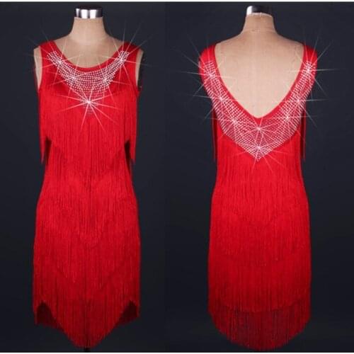 High-end Latin Dance Competition Clothing Latin Dance Dress Women Adult Sumba Rumba Dance Dress Tassel Performance Costume