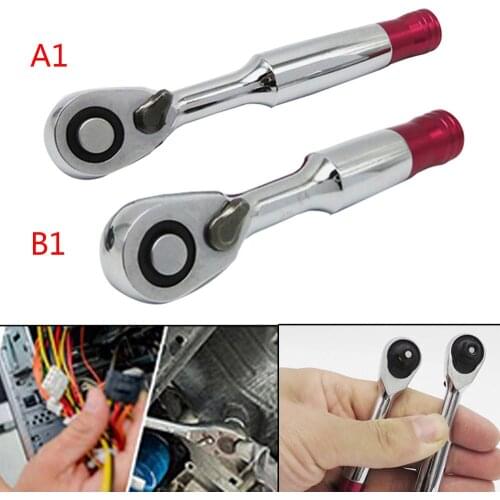 1/4" Mini Ratchet Wrench Bit 72 Teeth Wholesale Screwdriver Tool 85mm/100mm Socket Wrenches Repair Tool