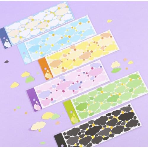 1Sheet Nature Clouds Stickers Seasons Cute Plants Creative DIY Scrapbook Journal Decorative Materials Supplies School Stationary