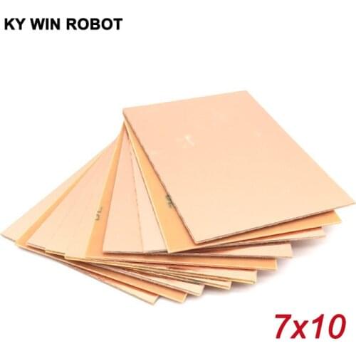 10pcs PF PCB Single Side Copper Clad plate DIY PCB Kit Laminate Circuit Board 7x10cm