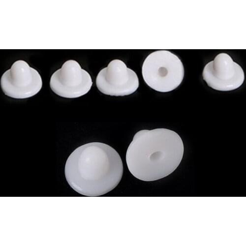 100 PCS 8*6mm Round Silicone Anti-pain Pad Ear Clip Pad DIY Jewelry Component