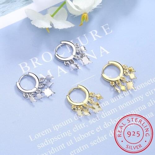 2019 New Fine Jewelry Cubic Zirconia Lightning Pendant Stud Earrings 100% 925 Sterling Silver Earrings for Women Gifts