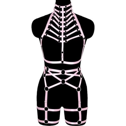 Bdsm Bondage Lingerie Sets Women Sexy Underwear Erotic Garter Body Hollow Chest Harness Fetish Goth Clothing Belt Sex Accessorie