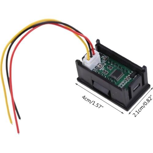 DC 0-99.99V (100V) 4-digits 0.36inch Digital Voltmeter 3Wire Voltage Panel Meter