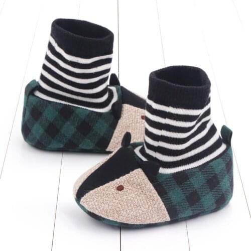 Baby Newborn Crib Winter Booties Non Skid Soft Sole Shoes Warm Winter Socks