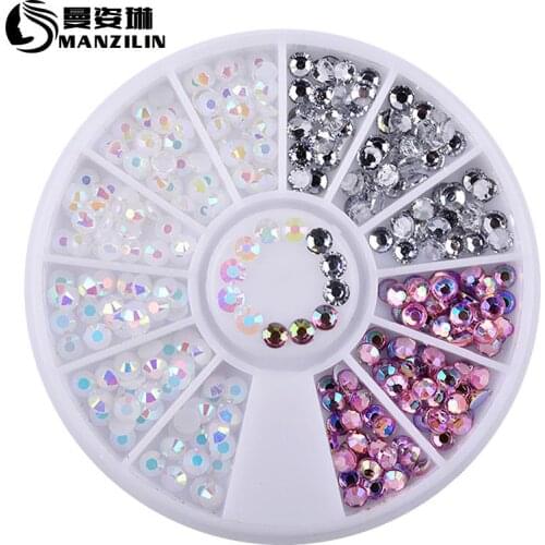 HOT SALE Mixed Color Nail Rhinestones Stones AB Color Rhinestone Irregular Beads For Nails Art Decorations Crystals Accessories