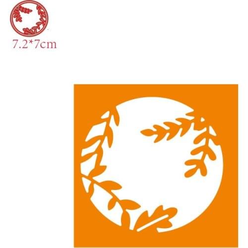 Circle Leaves Metal Cutting Dies Mold Knife Scrapbooking Stencil DIY Embossing Craft Die Cuts Card Making New Dies For 2021