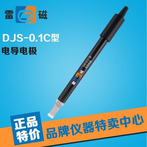 [Leici] DJS-0.1C type conductance electrode (PT) electrode / conductivity meter probe three core aviation plug
