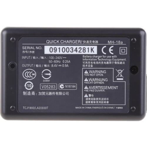 Battery Quick Charger MH-18A for nikon EN-EL3e EN-EL3a D70 D80 D90 D300 D700 US G32B