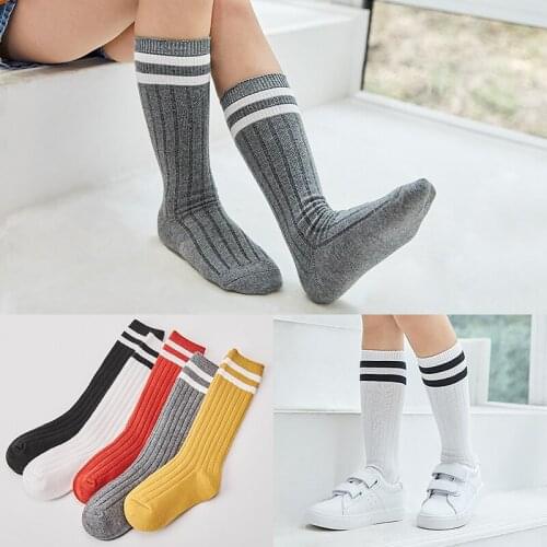 Girl Socks Stockings Baby Knee Cotton Spring Autumn And Summer Childrens Stockings Students Pile Socks