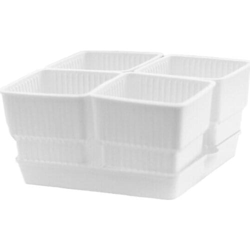 Mesh Pot Plastic Orchid Container Flower Planter Decoration Gardening Decor With Tray