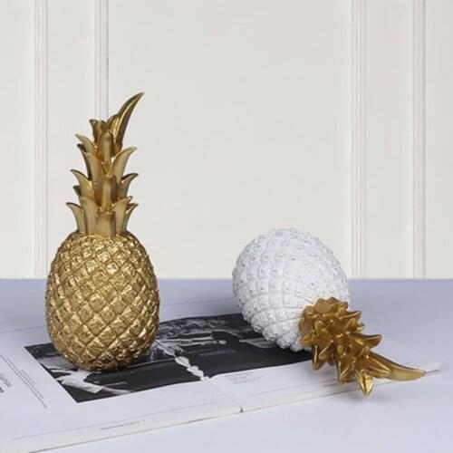 Nordic modern golden pineapple creative decoration light luxury living room wine cabinet window desktop decoration