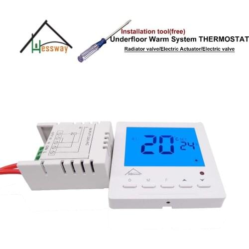 HESSWAY Hidden installation heating/radiator valve by thermostat Adjustment for floor heating