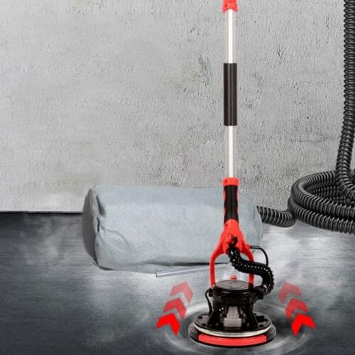 1580W 2.2m Telescopic Long Pole Wall Grinding Machine Disc Sanding Machine Self-Priming Dust Collection With LED Light 220V