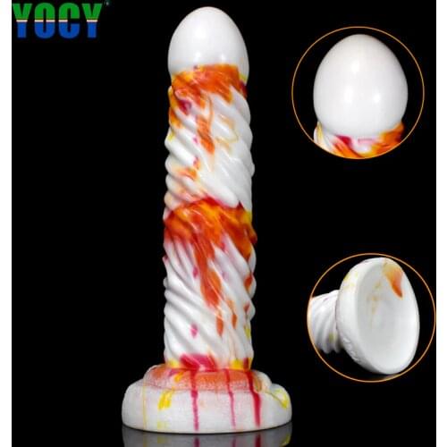 YOCY Huge Animal Fantasy Dildo Sex Toys Silicone Colorful Anal Massager Erotic Butt Orgasm Women Dicks Sex Shop