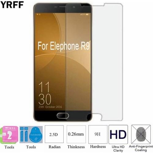 2PCS For Elephone R9 Tempered Glass Screen Protector Protective Film For Elephone R9 Free Tools