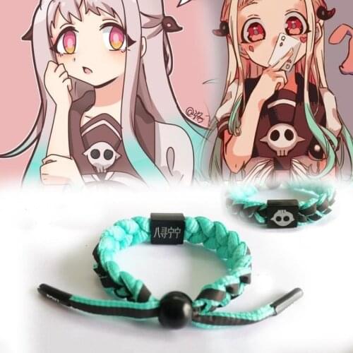 1 Pcs Anime Toilet-bound Hanako-kun Cosplay Yugi Amane Yahiro Nene Charm Bracelets Hand-knitted Bracelet Jewelry Accessories