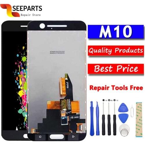 100% Tested New LCD For HTC 10 M10 LCD Display Touch Screen Digitizer Assembly With Frame Replacement For 5.2" HTC M10 LCD