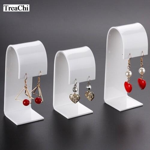 3pcs/Lot Acrylic Jewelry Earrings Holder Stand Display Organizer Shelf Shop Countertop Showcase Jewellery Ear Studs Show Rack