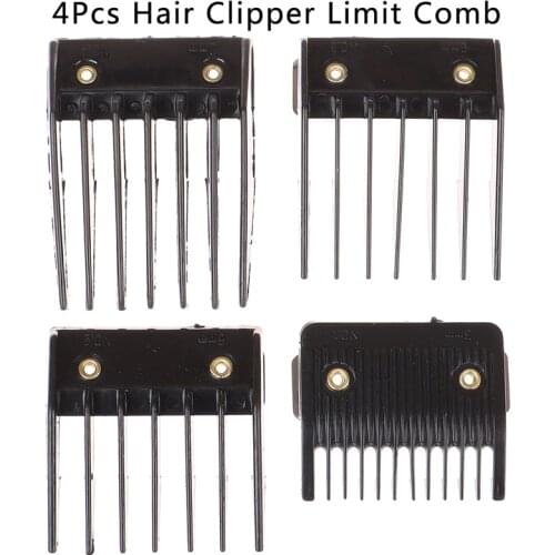 4Pcs/set Universal Cut Clipper Limit Comb Guide Attachment Size Barber Replacement Barber Tools 3mm/6mm/9mm/12mm