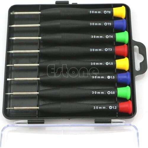 8 in 1 Precision Mini Screwdriver Pocket Repair Tools Set For Cell Phone PC