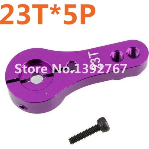 5pcs/lot CNC Aluminum Servo Arm horn 23T AL Alloy Compatible for 1/8 1/10 Torque Metal Pro Standard Servo RC Car HPI Baja