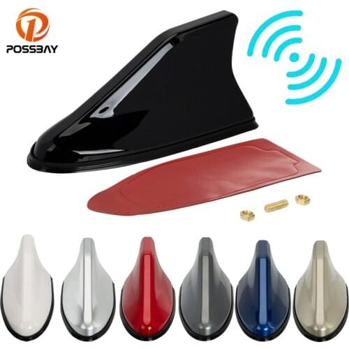 POSSBAY Car Antenna Roof Shark Fin Antennas Universal For BMW KIA HYUNDAI RENAULT TOYOTA Auto Styling Radio Signal Aerials