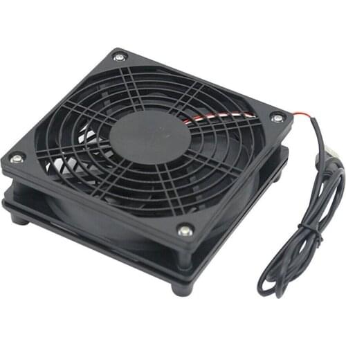 DIY Cooling Fan DC5V USB Power Silent Fan Cooler for Router TV Box Radiator Electronic Equipment Kits
