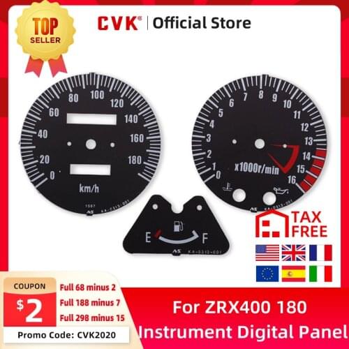 CVK Instrument Speedometer Face Plate Panel Digital Dial Dashboard For Kawasaki ZRX400 ZRX750 ZRX1100 ZRX1200 ER5