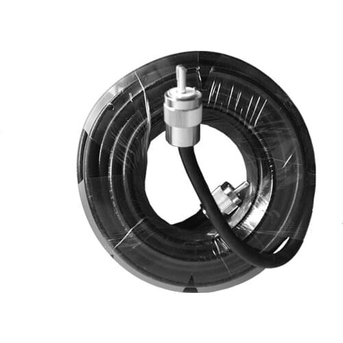 Double UHF male cable car station radio hand sets double adapter SL16 to SL16 10 meters For 7W 15W 25W Transmitter FM antenna