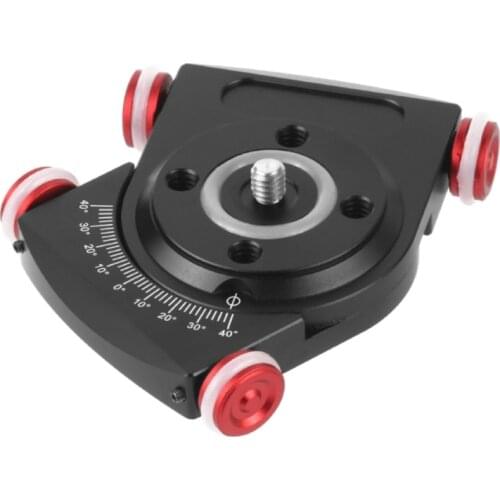 F3MA DSLR Tabletop Dolly Car Roller Desktop Video Rail Track Slider Strong & Durable Equip with 1/4 Screws Compatible with Ball