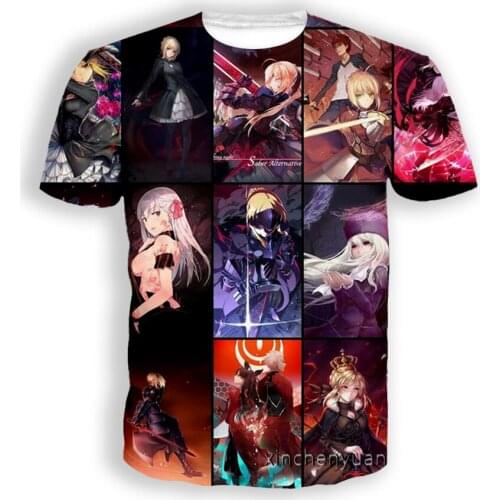 Xinchenyun New Men/Women Anime Cartoon Character 3D Printed Short Sleeve T-Shirt Fashion T Shirt Sport Hip Hop Summer Tops L24