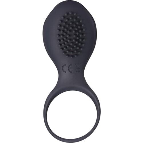 Penis Ring 7 Frequency Brush Cock Ring Rechargeable Vibrating Silicon With Clitoral Stimulate Massager Sex Toys for Couples TOT