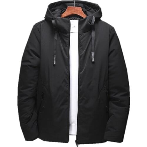 MenThicken Winter Jackets and Coats New 2019 Casual Fur Collar Fashion Winter Cotton Coat Men Outerwear Warm Slim fit Down Parka