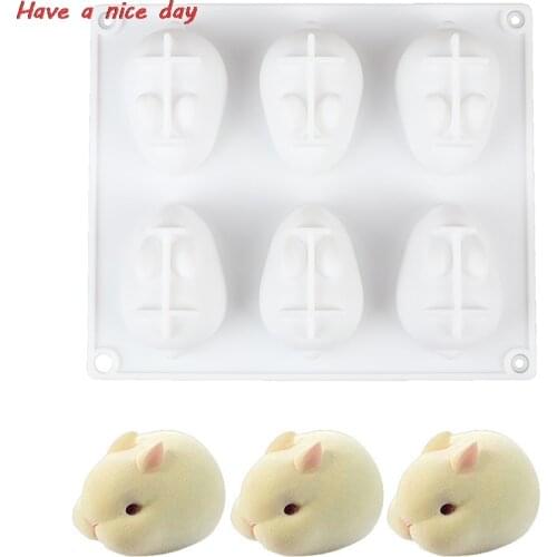 New Silicone Molds for Baking Dessert Mousse New Cake Decorating Moulds Silicone 3D Bunny Rabbit Cake Molds