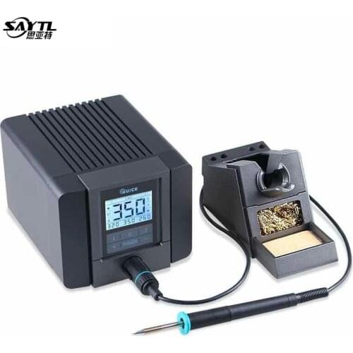 Original QUICK TS1200A intelligent touch lead-free soldering station electric iron anti-static soldering iron station 120W