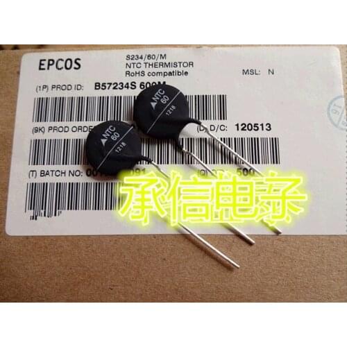 Original brand new B57234S600M 60Ohms 20 % thermistor NTC60 S234/60/M 14mm