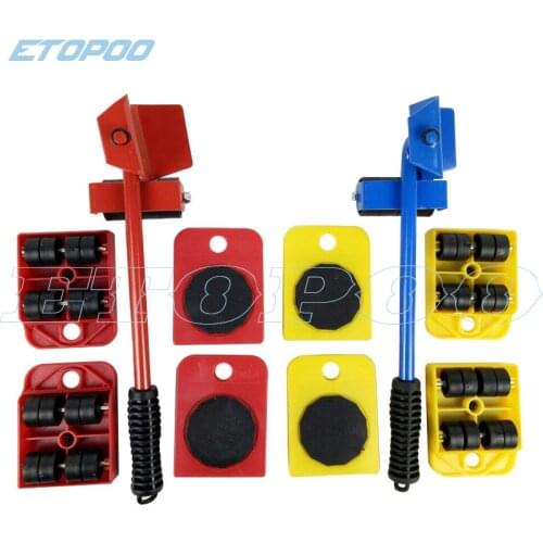 Professional Furniture Furniture Lifter Heavy Wheel Bar Mover Sliders Transporter Kit Trolley Save power Hand Tool Set