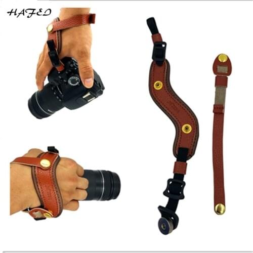 DSLR Camera Real Leather Grip Wrist Strap Soft Hand Grip Universal for Canon Nikon D5000 D3200 Sony Olympus Camera