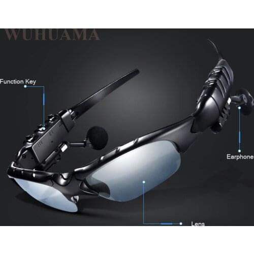 Sport Stereo BT4.0 Glasses Bluetooth Sunglasses BT Hands Free Outdoor MP3 Riding Wireless Sun Glasses Earphones Earbuds Music